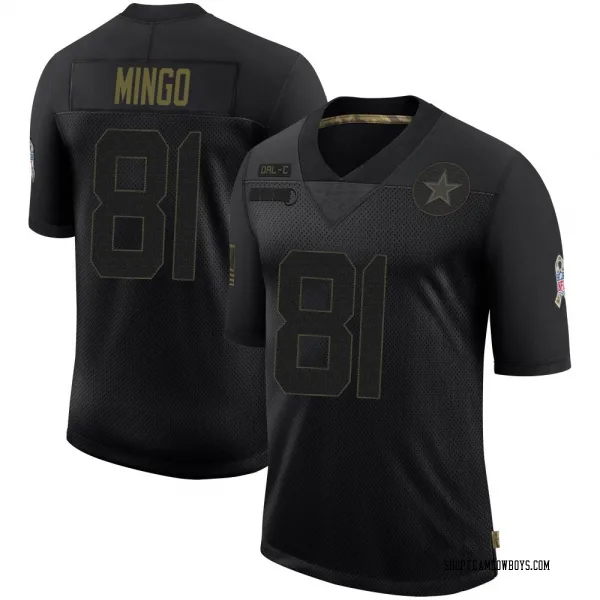 Youth Jonathan Mingo Dallas Cowboys Limited Black 2020 Salute To Service Jersey