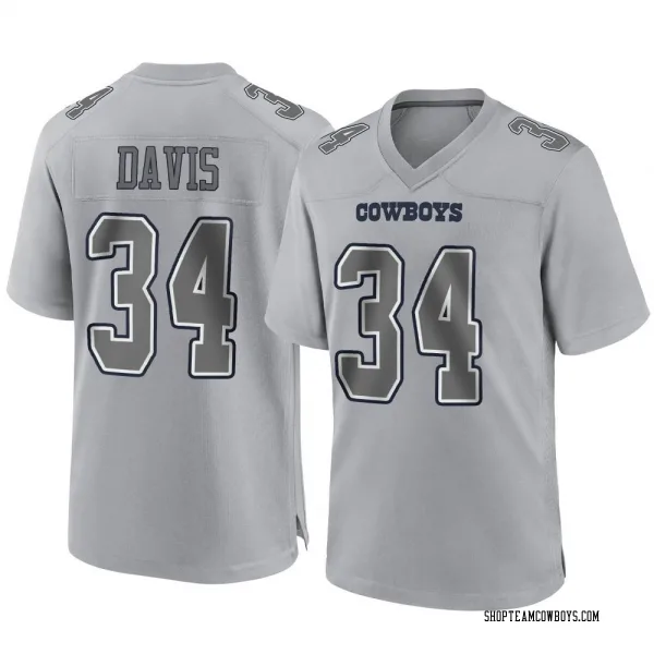 Youth Malik Davis Dallas Cowboys Game Gray Atmosphere Fashion Jersey