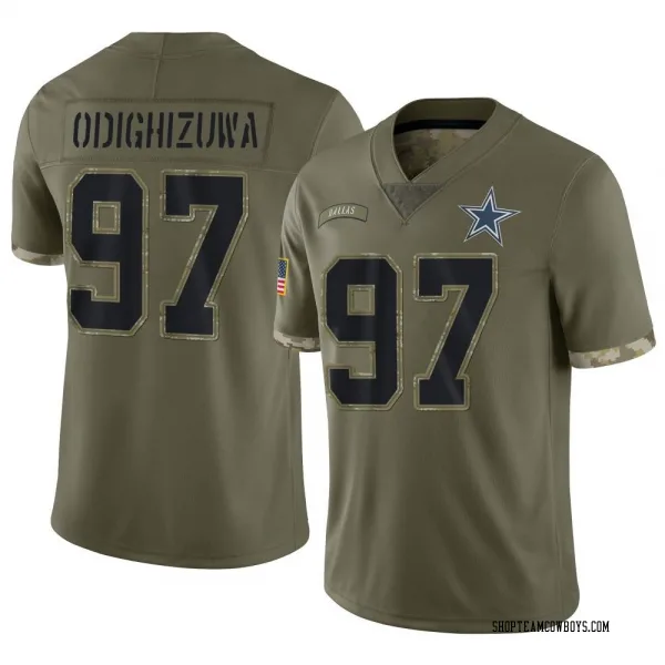 Youth Osa Odighizuwa Dallas Cowboys Limited Olive 2022 Salute To Service Jersey