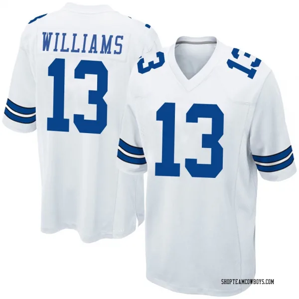 Youth Seth Williams Dallas Cowboys Game White Jersey