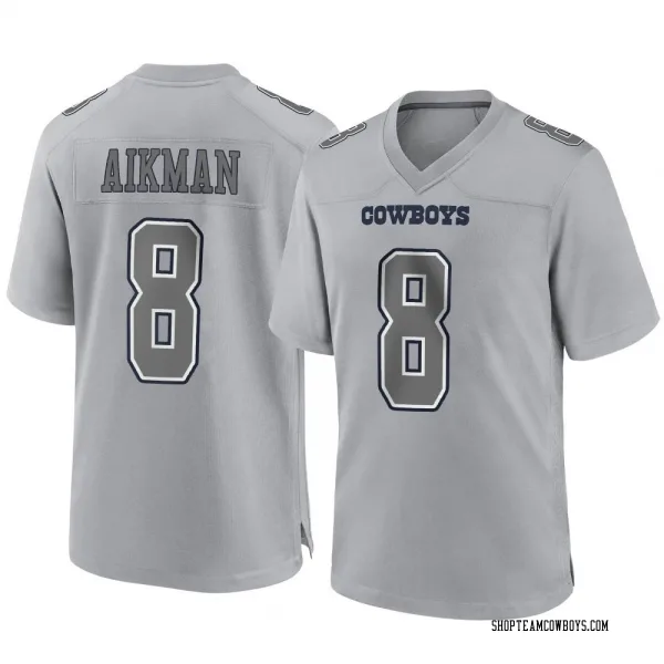 Youth Troy Aikman Dallas Cowboys Game Gray Atmosphere Fashion Jersey